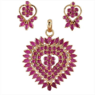 5% OFF on 925 Silver Alloy Jewel Set Pink 5% OFF on 925 Silver Alloy Jewel Set Pink