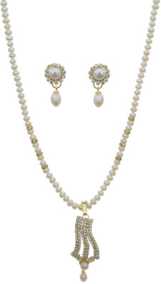 50% OFF on Abhushan Beads With Pearl Alloy Jewel Set Silver 50% OFF on Abhushan Beads With Pearl Alloy Jewel Set Silver