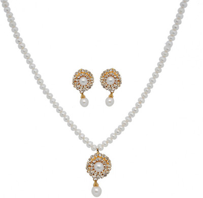 50% OFF on Hyderabadi Abhushan Alloy Jewel Set White