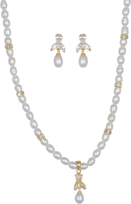 61% OFF on Hyderabadi Abhushan Alloy Jewel Set White