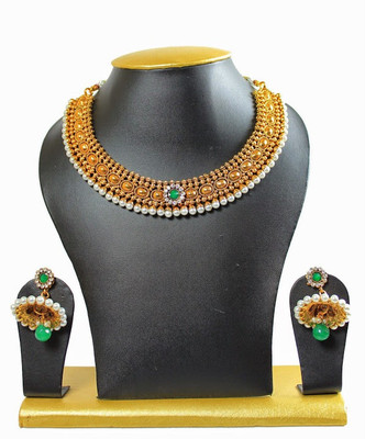 84% OFF on Sewad Shining Diva Alloy Jewel Set Gold