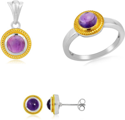 31% OFF on RosesNRibbons Glitzy Gold Gem Sterling Silver Jewel Set Silver, Gold