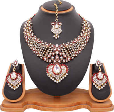 60% OFF on Vendee Fashion Bridal Alloy Jewel Set Maroon 60% OFF on Vendee Fashion Bridal Alloy Jewel Set Maroon