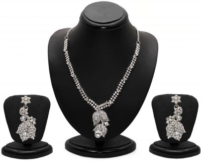 72% OFF on Sukkhi Zinc Jewel Set Silver