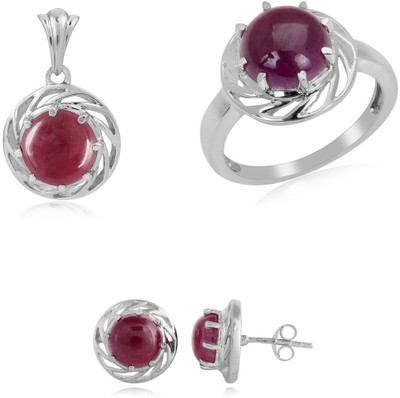 43% OFF on RosesNRibbons Romantic Radiance Sterling Silver Jewel Set Silver