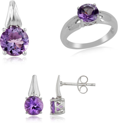 30% OFF on RosesNRibbons Amethyst Drop Sterling Silver Jewel Set Silver 30% OFF on RosesNRibbons Amethyst Drop Sterling Silver Jewel Set Silver