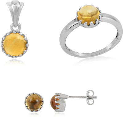 31% OFF on RosesNRibbons Dainty Gem Sterling Silver Jewel Set Silver