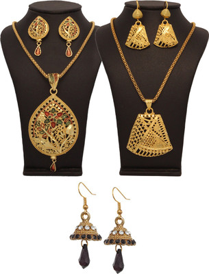 70% OFF on Vendee Fashion Creative Zinc Jewel Set Multicolor