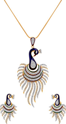 60% OFF on Alysa Brass, Copper Jewel Set Multicolor