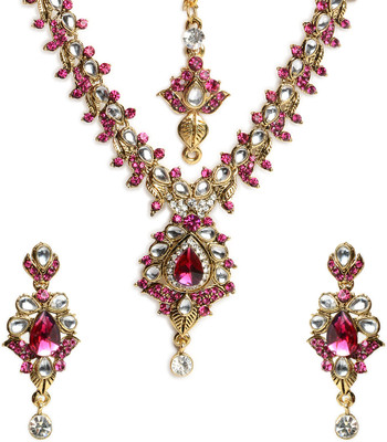 83% OFF on Ethnic Jewels Alloy Jewel Set Pink 83% OFF on Ethnic Jewels Alloy Jewel Set Pink