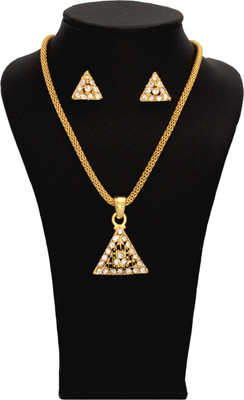 60% OFF on Vendee Fashion Adorable Brass Jewel Set Maroon, Green