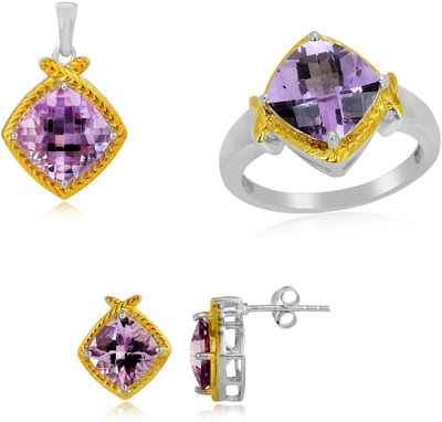30% OFF on RosesNRibbons Purple Quad Sterling Silver Jewel Set Silver, Gold