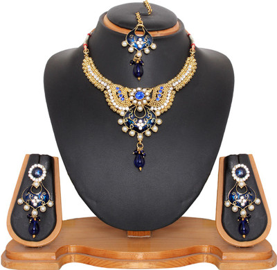 60% OFF on Vendee Fashion Imitation Costume Alloy Jewel Set Blue