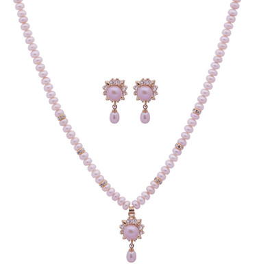 42% OFF on Hyderabadi Abhushan Alloy Jewel Set Pink