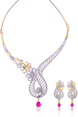 53% OFF on Dhruvi Creation By Zaveri Pearls Brass Jewel Set Gold, Silver, Pink 53% OFF on Dhruvi Creation By Zaveri Pearls Brass Jewel Set Gold, Silver, Pink