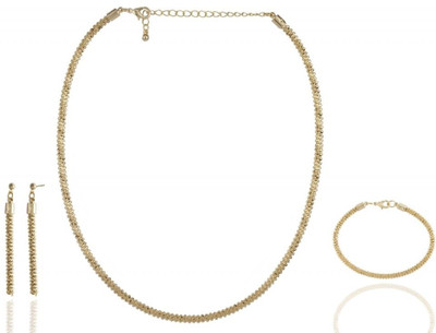 60% OFF on Siyora Brass Jewel Set Gold
