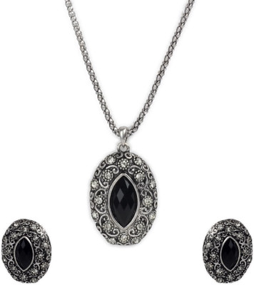 66% OFF on The Pari Alloy Jewel Set Black