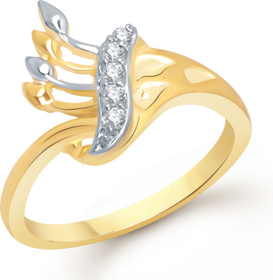 66% OFF on VK Jewels VK Jewels Four Leafs Gold and Rhodium Plated Ring Alloy Cubic Zirconia 18K Yellow Gold Plated Ring