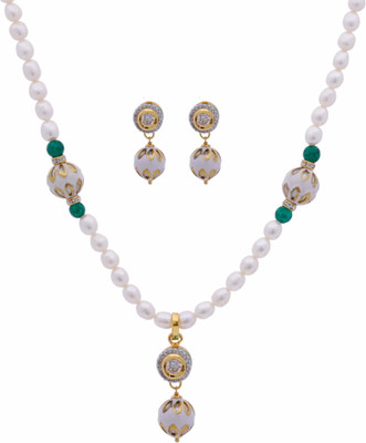 55% OFF on Hyderabadi Abhushan Alloy Jewel Set Multicolor