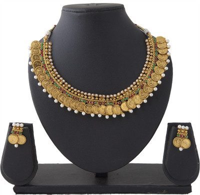 61% OFF on Aaina Necklace Fashion Copper Jewel Set Multicolor