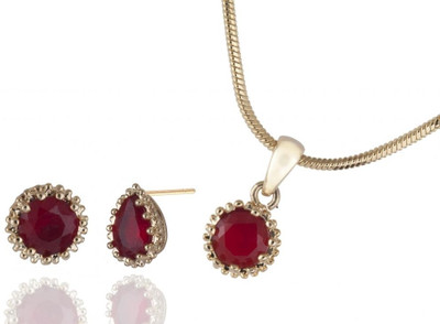 Siyora Designer Brass Jewel Set Maroon Siyora Designer Brass Jewel Set Maroon