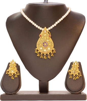 70% OFF on Renu Jhaveri Fashion Jewellery Antique Copper Jewel Set Multicolor