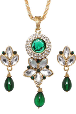 70% OFF on Vendee Fashion Pretty Stylish Zinc Jewel Set Green