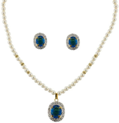 50% OFF on Abhushan Beautifully Designed Alloy Jewel Set White
