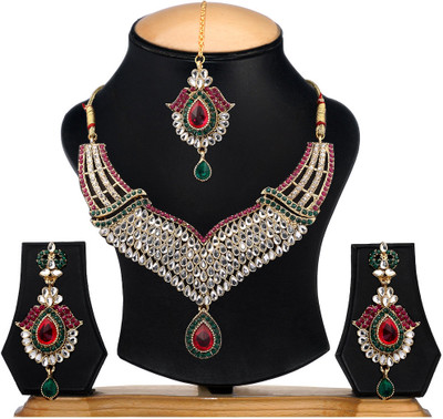 79% OFF on Ethnic Jewels EY-374 Alloy Jewel Set Multicolor