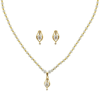 50% OFF on Abhushan Gold Plated Alloy Jewel Set White 50% OFF on Abhushan Gold Plated Alloy Jewel Set White