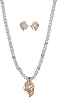 62% OFF on Hyderabadi Abhushan Alloy Jewel Set White