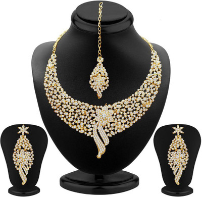 69% OFF on Sukkhi Sleek Zinc Jewel Set Gold