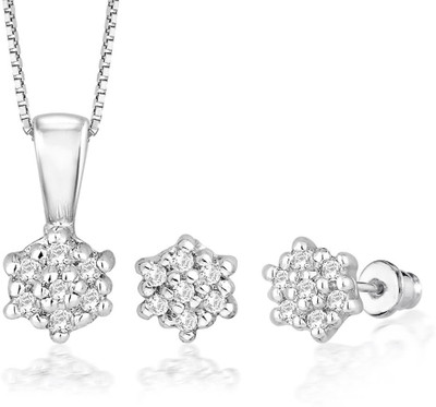 31% OFF on Peora Silver Jewel Set Silver