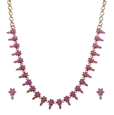 33% OFF on Sthrielite Exquisite Pink Floewr Design Alloy Jewel Set Red 33% OFF on Sthrielite Exquisite Pink Floewr Design Alloy Jewel Set Red