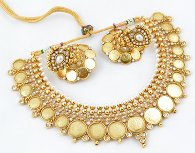 Buy Alankruthi Copper Jewel Set: Jewellery Set