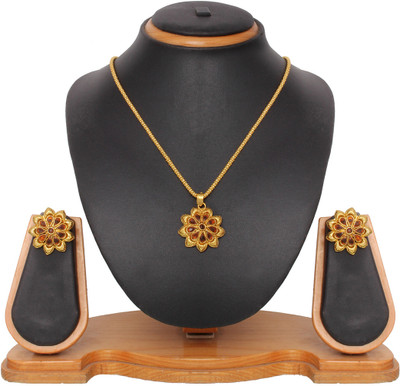 69% OFF on Vendee Fashion Latest Collection Zinc Jewel Set Brown