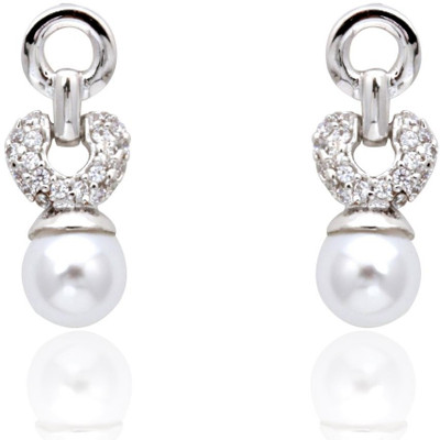 60% OFF on Siyora Concatenation Brass Jewel Set White, Silver