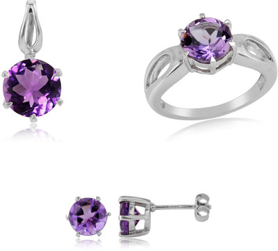 33% OFF on RosesNRibbons Lavender Delight Sterling Silver Jewel Set Silver