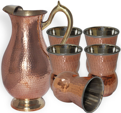 32% OFF on DakshCraft AB1278 Jug Glass Set 32% OFF on DakshCraft AB1278 Jug Glass Set