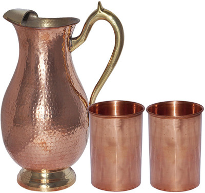 45% OFF on DakshCraft DSCJ015-DSCGL029-2 Jug Glass Set 45% OFF on DakshCraft DSCJ015-DSCGL029-2 Jug Glass Set