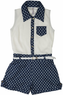 24% OFF on Hunny Bunny Printed Girl's Jumpsuit