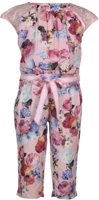 20% OFF on Cutecumber Floral Print Girl's Jumpsuit