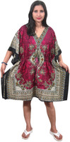 Indiatrendzs Printed Polyester Women's Kaftan