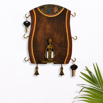 ExclusiveLane Elegant In Mango Wooden Key Holder ExclusiveLane Elegant In Mango Wooden Key Holder