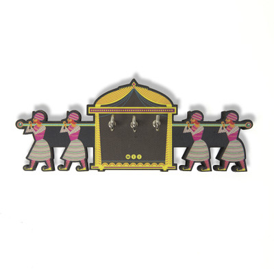 Mad(e) in India Palki Wooden Key Holder Mad(e) in India Palki Wooden Key Holder