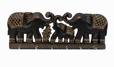 21% OFF on Pindia Wooden Fancy Three Elephant Design Wall Decorative Hanging Six Hanger Wooden, Iron Key Holder 21% OFF on Pindia Wooden Fancy Three Elephant Design Wall Decorative Hanging Six Hanger Wooden, Iron Key Holder