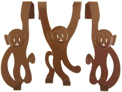 Present Time Doorhanger Monkey Steel Key Holder Present Time Doorhanger Monkey Steel Key Holder