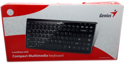 Genius LuxeMate Wired USB Multimedia USB Keyboard (Black)