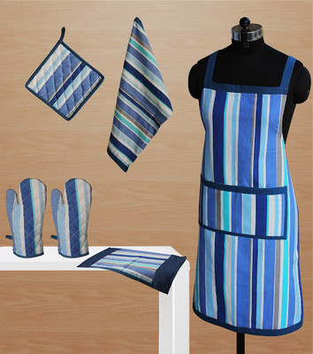 18% OFF on Dekor World Blue Cotton Kitchen Linen Set 18% OFF on Dekor World Blue Cotton Kitchen Linen Set