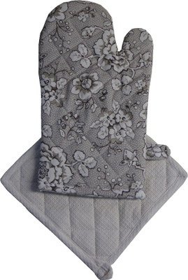 72% OFF on Adt Saral Grey Cotton Kitchen Linen Set